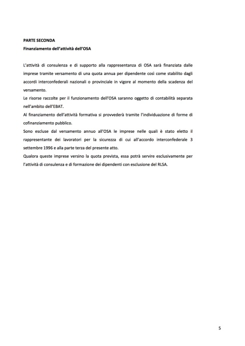 Osa Finanziamento