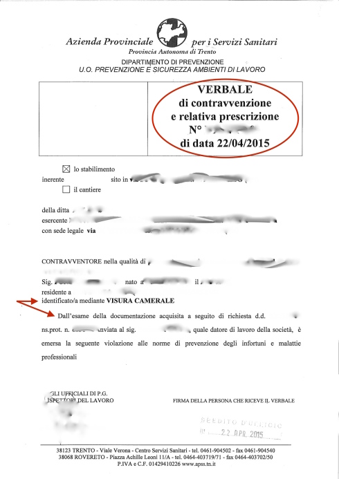 Verbale pagina 1