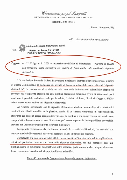 Interpello 15-2013
