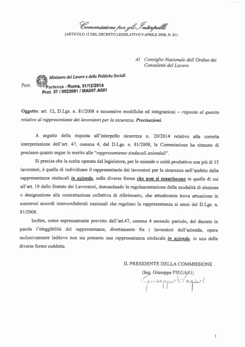 Interpello-N.20-2014-Precisazioni