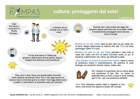 3-Kompas cultura-proteggersi dal sole